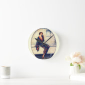 ヴィンテージ ラウンド壁時計 (ホーム)