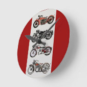 ヴィンテージ ラウンド壁時計 (傾斜)