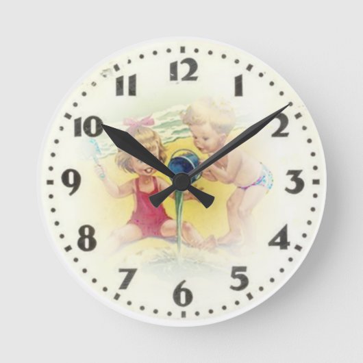 ヴィンテージ ラウンド壁時計 (正面)