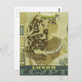 ヴィンテージ ラクソール エジプト 旅行広告 ポストカード (正面/裏面)