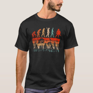 ヴィンテージ ラクロス ラバー スポーツ 人類の進化 レトロ Tシャツ