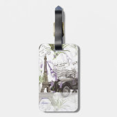 ヴィンテージ ラゲッジタグ (裏面縦)