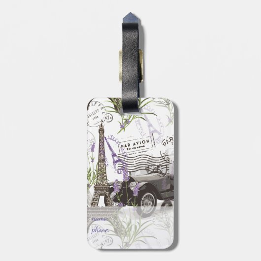 ヴィンテージ ラゲッジタグ (裏面縦)