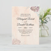 ヴィンテージ ラスティック ウェディング 招待状 (スタンド正面)