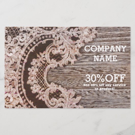 ヴィンテージ ラスティック ウエスタン カントリー シック ラック バーンワッド チラシ (正面)