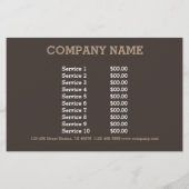 ヴィンテージ ラスティック ウエスタン カントリー シック ラック バーンワッド チラシ (裏面)