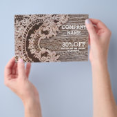 ヴィンテージ ラスティック ウエスタン カントリー シック ラック バーンワッド チラシ (ハンドル)