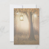 ヴィンテージ ラスティック ツリー レセプション 招待状 (裏面)