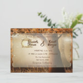 ヴィンテージ ラスティック ツリー 招待状 (スタンド正面)