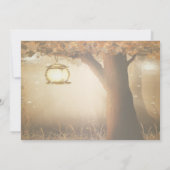ヴィンテージ ラスティック ツリー 招待状 (裏面)