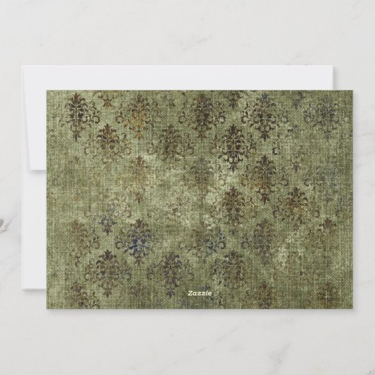 ヴィンテージ ラスティック ハロウィン ウッドランド シーズンカード (裏面)