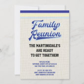 ヴィンテージ ラスティック ファミリー リユニオン 招待状 (正面)
