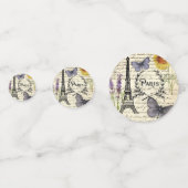 ヴィンテージ ラスティック フレンチ エッフェル塔 パリパーティー コンフェッティ (裏面)