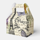ヴィンテージ ラスティック フレンチ エッフェル塔 パリパーティー フェイバーボックス (裏面サイド)