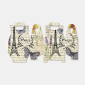 ヴィンテージ ラスティック フレンチ エッフェル塔 パリパーティー フェイバーボックス (折り畳みなし)