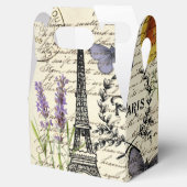ヴィンテージ ラスティック フレンチ エッフェル塔 パリパーティー フェイバーボックス (オープン)