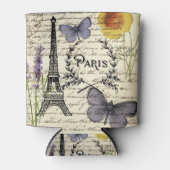 ヴィンテージ ラスティック フレンチ エッフェル塔 パリパーティー 缶クーラー (正面)