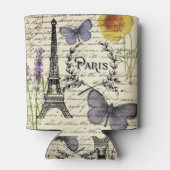 ヴィンテージ ラスティック フレンチ エッフェル塔 パリパーティー 缶クーラー (裏面)