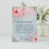 ヴィンテージ ラスティック フローラル & エレガント サンクス カード (スタンド正面)