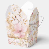 ヴィンテージ ラスティック ボーホー フラワー ウェディング フェイバー ボックス (オープン)