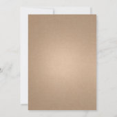 ヴィンテージ ラスティック ランタン カードストック ウェディング セーブザデート (裏面)