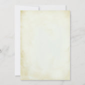 ヴィンテージ ラスティック ワールド マップ トラベリング ハーツ ウェディング 招待状 (裏面)