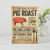 ヴィンテージ ラスティック 豚の焼き肉 招待状 II (スタンド正面)