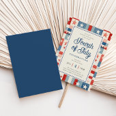 ヴィンテージ ラスティック 7 月 4 日のお祝い招待状 招待状