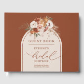 ヴィンテージ ラスト パンパス ボヘミア ブライダル シャワー ゲスト ブック (正面)