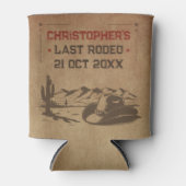 ヴィンテージ ラスト ロデオ ラスティック カウボーイ バチェラーパーティー 缶クーラー (正面)