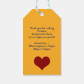 ヴィンテージ ラスベガス ブライズウィークエンド パーティー ギフトタグ (裏面)