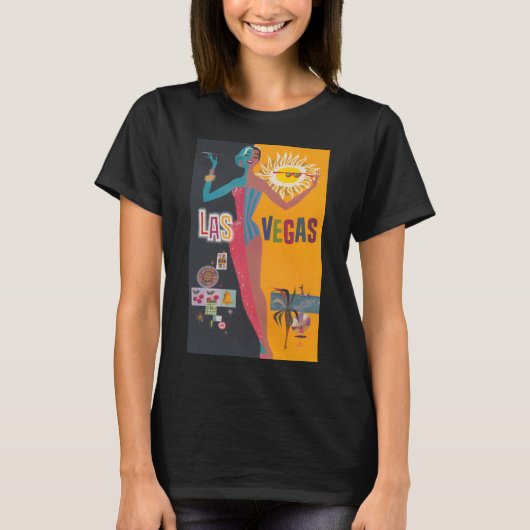 ヴィンテージ ラスベガス ブライズウィークエンド パーティー Tシャツ (正面)