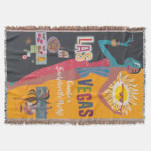 ヴィンテージ ラスベガス ブライズ バチェロレッテ ウィークエンド パーティー スローブランケット (正面)