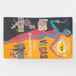 ヴィンテージ ラスベガス ブライズ バチェロレッテ ウィークエンド パーティー 横断幕