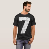 ヴィンテージ ラッキーナンバー7 誕生日 スポーツ選手 Tシャツ (正面フル)