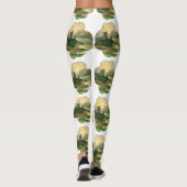 ヴィンテージ ラッキー ゴールド シャムロックとアイルランドの城 レギンス (裏面)