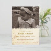 ヴィンテージ ラッセル：クリーム 案内状 (スタンド正面)