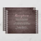 ヴィンテージ ラッセル リアルな結婚式の受付カード 招待状 (正面/裏面)