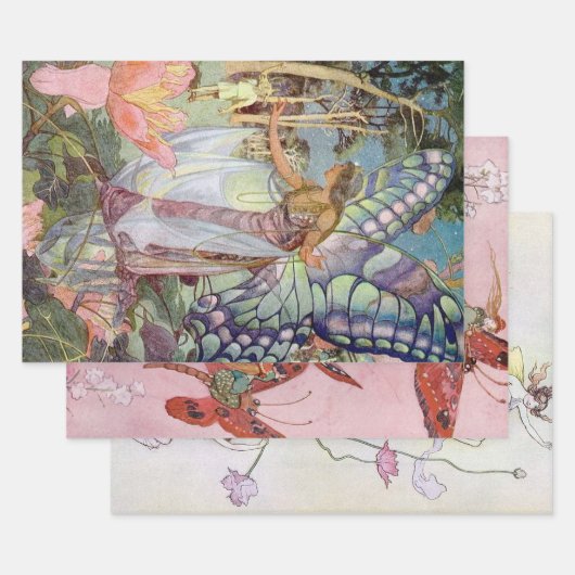 ヴィンテージ ラッピングペーパーシート (セット)