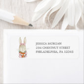 ヴィンテージ ラビット 返送先住所ラベル ラベル (インサイチュ)