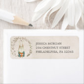 ヴィンテージ ラビット 返送先住所ラベル ラベル (インサイチュ)