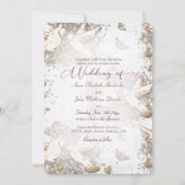 ヴィンテージ ラブドーブ ガーデン ウェディング 招待状 (正面)