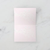 ヴィンテージ ラブバード 桜の花 ウェディング サンクス サンキューカード (内部)