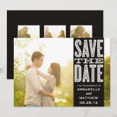 ヴィンテージ ラブ | セーブ ザ デート アナウンスメント セーブザデート (正面/裏面)