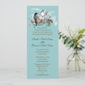 ヴィンテージ ラブ バーズ ウェディング インビテーション (スタンド正面)