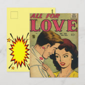 ヴィンテージ ラブ ポストカード (正面/裏面)