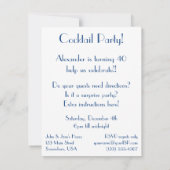 ヴィンテージ ラブ＆ロマンス コクテール パーティー ご招待 招待状 (裏面)
