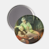 ヴィンテージ ラブ＆ロマンス; ロマンチックな祖父母 マグネット (正面/裏面)