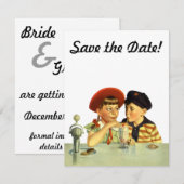 ヴィンテージ ラブ, ロマンス, ロマンチック, セーブ・ザ・デート 招待状 (正面/裏面)