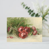 ヴィンテージ ラブ, ロマンス, ロマンチック, 結婚式のお知らせを保存 招待状 (スタンド正面)